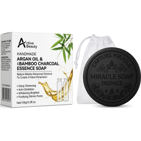 Aichun Beauty Argan Oil & Bamboo Charcoal Essence Soap 100g