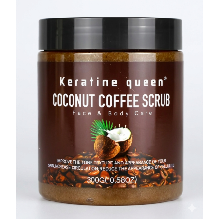 Keratine Queen Coconut Coffee Body Scrub 500g